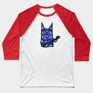 Rockstar Cat pop Art by LowEndGraphics Baseball T-Shirt